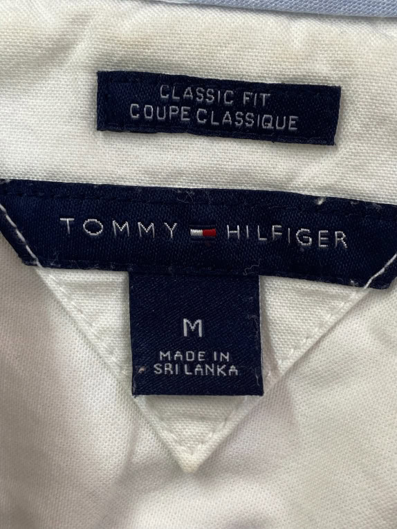 TOMMY HILFIGER ΠΟΥΚΑΜΙΣΟ ΚΛΑΣΙΚΟ ΛΕΥΚΟ ΑΝΤΡΙΚΟ PRE OWNED M