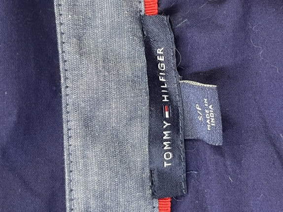 TOMMY HILFIGER ΠΟΥΚΑΜΙΣΟ ΚΛΑΣΙΚΟ ΜΠΛΕ ΓΥΝΑΙΚΕΙΟ PRE OWNED L