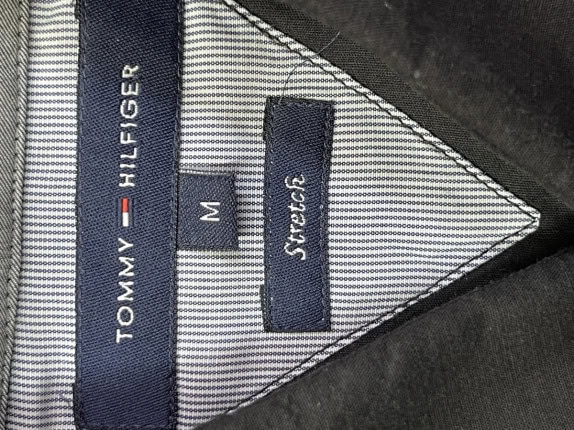 TOMMY HILFIGER ΠΟΥΚΑΜΙΣΟ MINIMAL ΜΑΥΡΟ ΑΝΤΡΙΚΟ PRE OWNED M