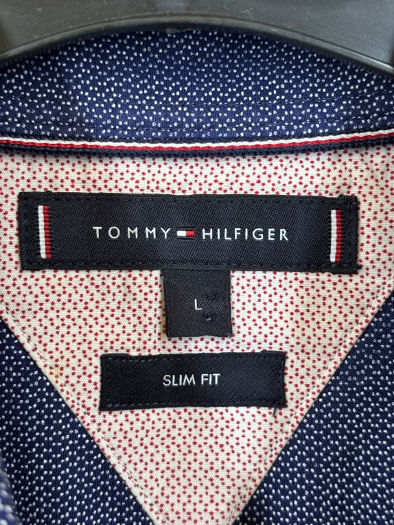 TOMMY HILFIGER ΠΟΥΚΑΜΙΣΟ MINIMAL ΝΑΥΤΙΛΙ ΜΠΛΕ ΑΝΤΡΙΚΟ PRE OWNED L