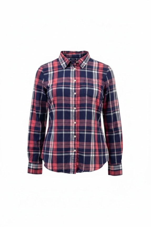 TOMMY HILFIGER ΠΟΥΚΑΜΙΣΟ PLAID ΠΟΛΥΧΡΩΜΟ ΓΥΝΑΙΚΕΙΟ PRE OWNED M