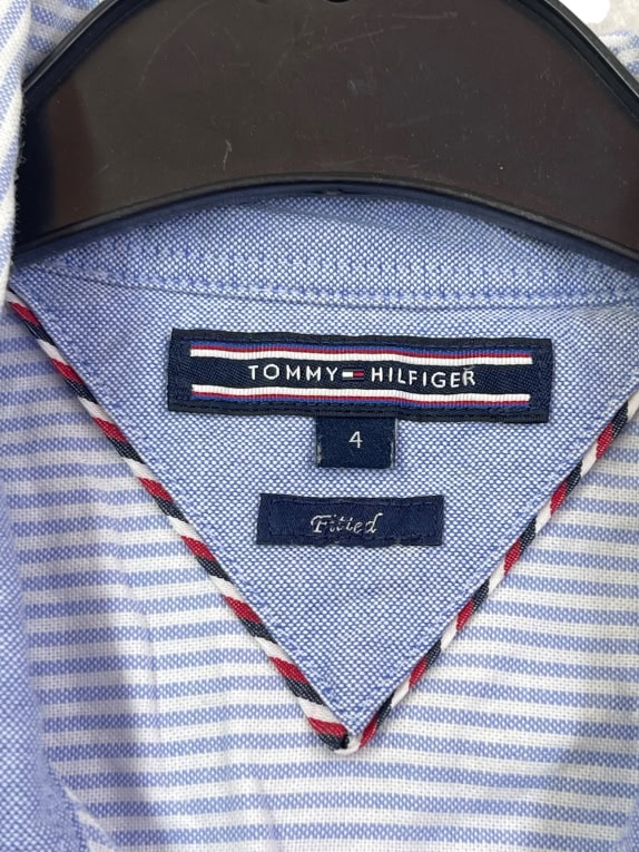 TOMMY HILFIGER CAMICIA A RIGHE BLU DA DONNA L usata