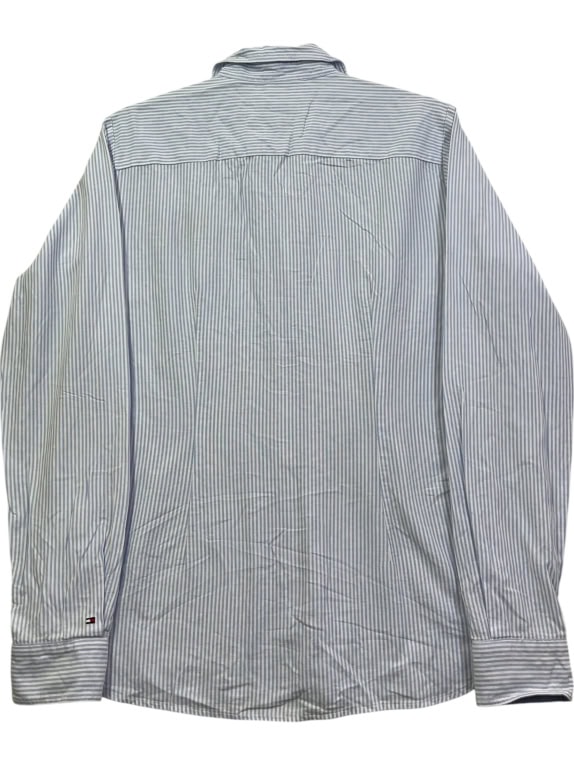 TOMMY HILFIGER CAMICIA A RIGHE BLU DA DONNA L usata