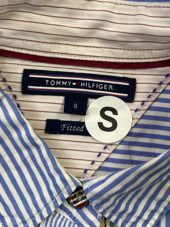 TOMMY HILFIGER ΠΟΥΚΑΜΙΣΟ ΡΙΓΕ ΜΠΛΕ ΓΥΝΑΙΚΕΙΟ PRE OWNED S