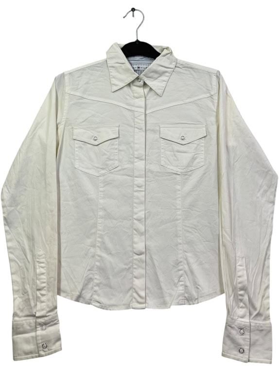 TOMMY HILFIGER ΠΟΥΚΑΜΙΣΟ VINTAGE ΕΚΡΟΥ ΓΥΝΑΙΚΕΙΟ S pre-owned