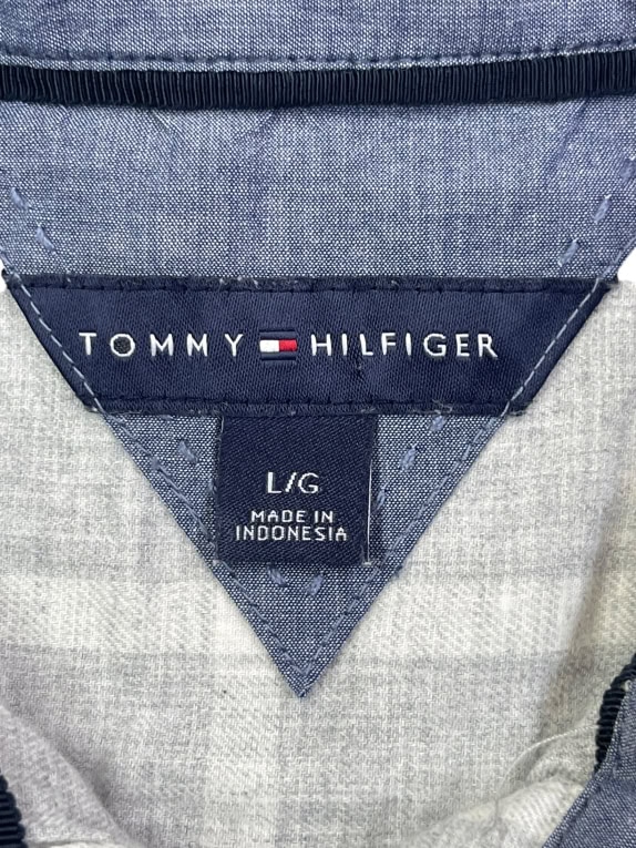 TOMMY HILFIGER SHIRT VINTAGE GREY FEMALE L pre-owned
