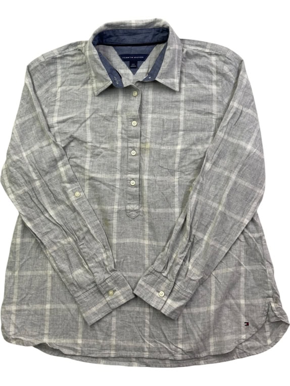 TOMMY HILFIGER SHIRT VINTAGE GREY FEMALE L pre-owned