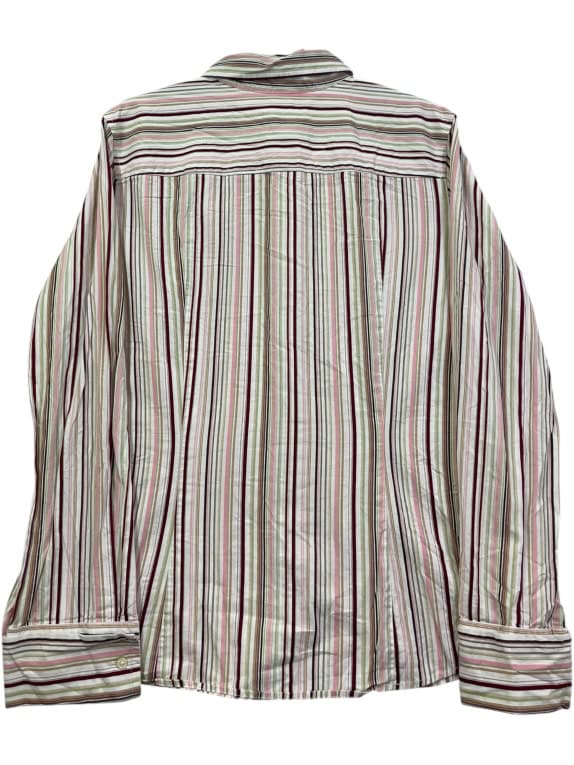 TOMMY HILFIGER ΠΟΥΚΑΜΙΣΟ VINTAGE ΠΟΛΥΧΡΩΜΟ ΡΙΓΕ ΓΥΝΑΙΚΕΙΟ L pre-owned