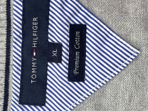 TOMMY HILFIGER GILET MINIMAL GRIGIO UOMO PRE OWNED XL