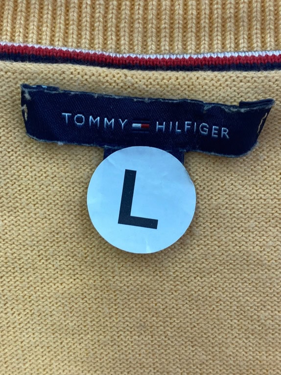 TOMMY HILFIGER ΠΟΥΛΟΒΕΡ CLASSIC ΜΠΕΖ ΑΝΤΡΙΚΟ PRE OWNED L