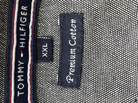 TOMMY HILFIGER ΠΟΥΛΟΒΕΡ ΜΕ V ΚΛΑΣΙΚΟ ΜΠΛΕ ΑΝΤΡΙΚΟ PRE OWNED XXL