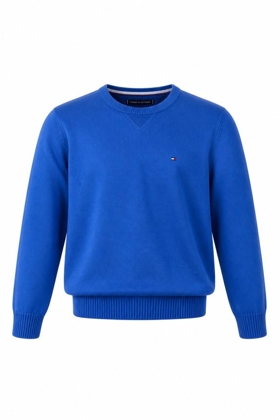 TOMMY HILFIGER ΠΟΥΛΟΒΕΡ ΜΙΝΙΜΑΛ ΜΠΛΕ ΑΝΤΡΙΚΟ PRE OWNED XL