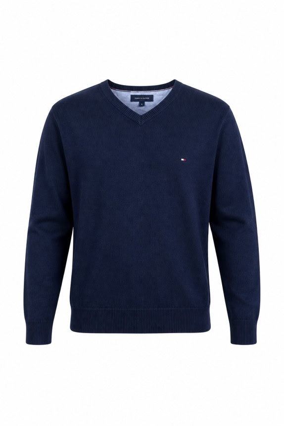 TOMMY HILFIGER ΠΟΥΛΟΒΕΡ MINIMAL NAVY ΑΝΤΡΙΚΟ PRE OWNED L