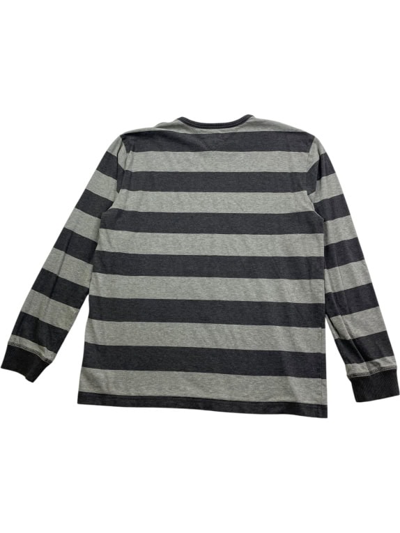 Tommy Hilfiger Ριγέ Μπλούζα Μακρυμάνικη Γκρι Ανδρική XL