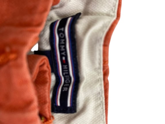 TOMMY HILFIGER BELTED SHORTS CASUAL ORANGE/TERRACOTTA WOMEN'S XS