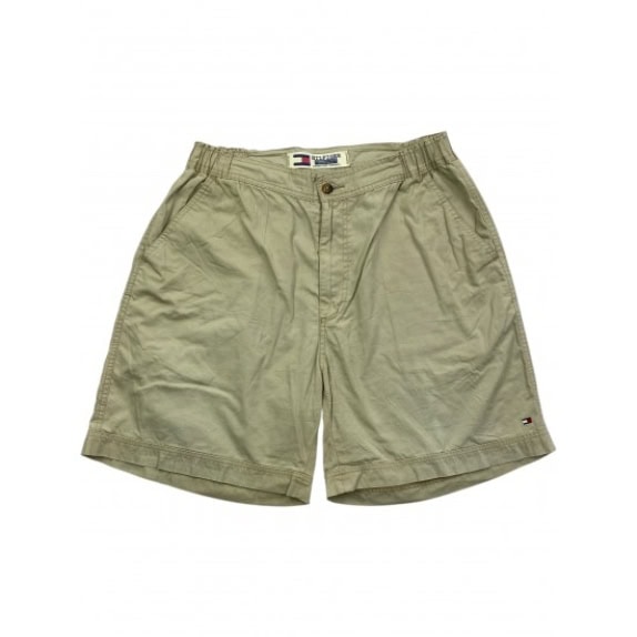 TOMMY HILFIGER pantaloncini vintage con logo beige da donna XS