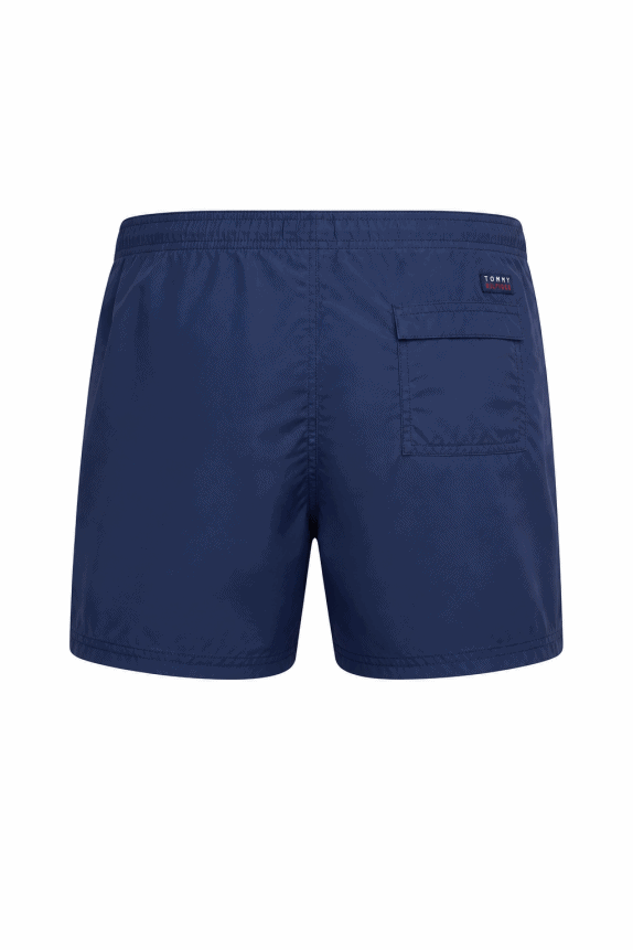 TOMMY HILFIGER SWIM SHORTS COLORBLOCK NAVY WOMEN PRE OWNED L