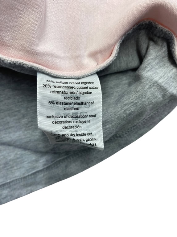 Tommy Hilfiger T-Shirt Γκρι με Ροζ Λεπτομέρειες Γυναικείο M