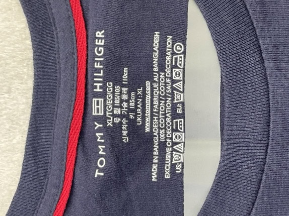 TOMMY HILFIGER T SHIRT MINIMAL NAVY ΑΝΤΡΙΚΟ PRE OWNED XL