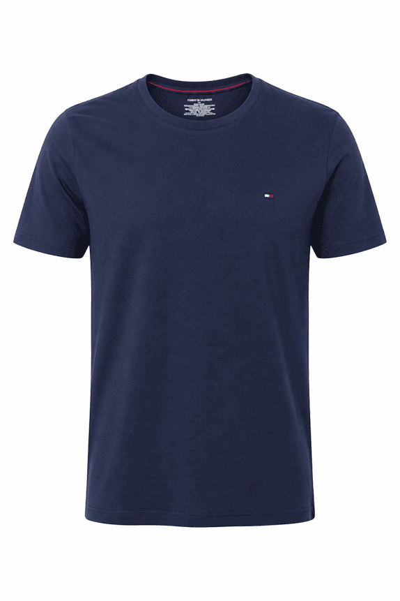 TOMMY HILFIGER T SHIRT MINIMAL NAVY MEN PRE OWNED XL