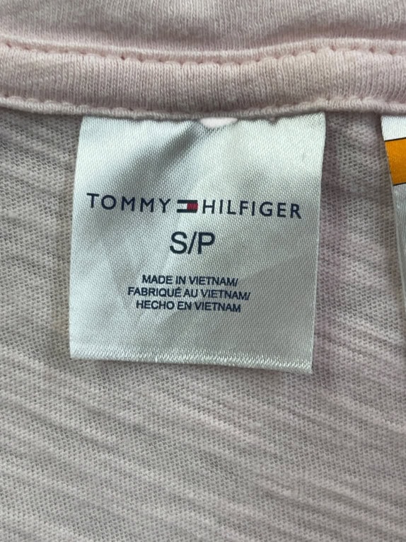 TOMMY HILFIGER T SHIRT MINIMAL PALE PINK ΓΥΝΑΙΚΕΙΟ PRE OWNED S
