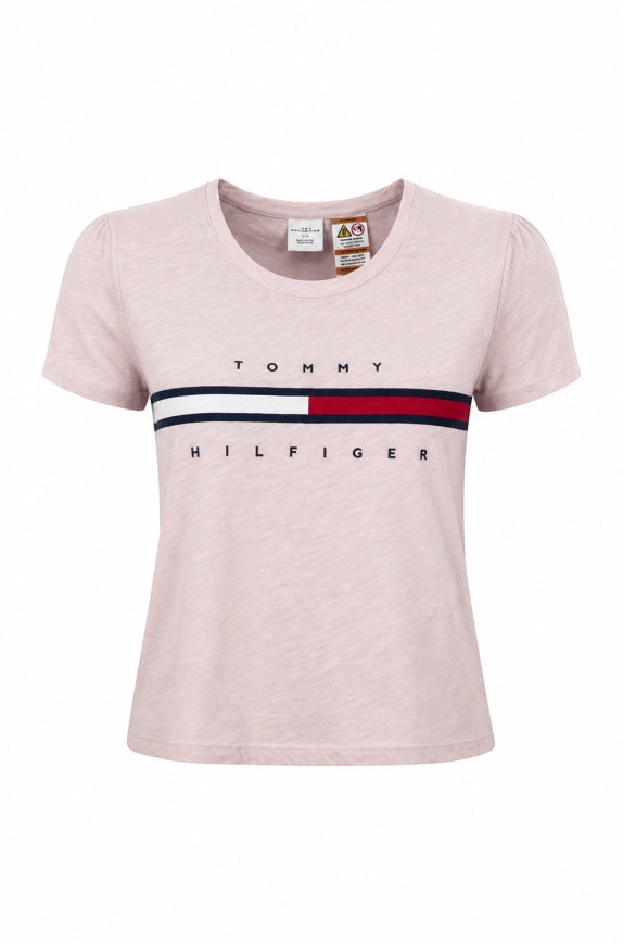 TOMMY HILFIGER T SHIRT MINIMAL PALE PINK ΓΥΝΑΙΚΕΙΟ PRE OWNED S