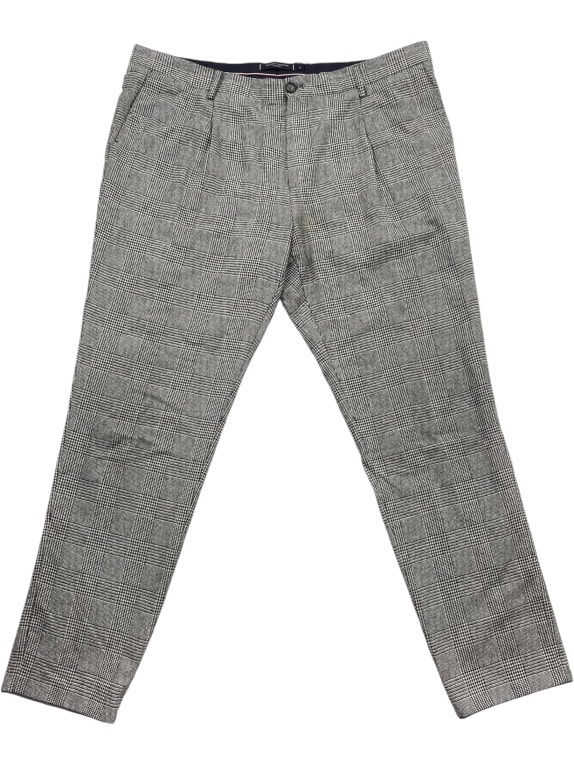 Tommy Hilfiger Tailored Παντελόνι Καρό Classic Λογότυπο Γκρι Ανδρικό 56