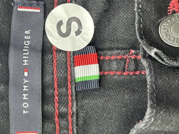 TOMMY HILFIGER ΤΖΙΝ ΠΑΝΤΕΛΟΝΙ MINIMAL ΞΕΒΑΜΜΕΝΟ ΜΑΥΡΟ ΑΝΤΡΙΚΟ PRE OWNED S