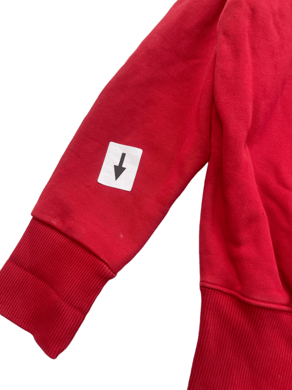 TOMMY JEANS FELPA CREWNECK COLLEGIATE ROSSA UNISEX PRE OWNED L