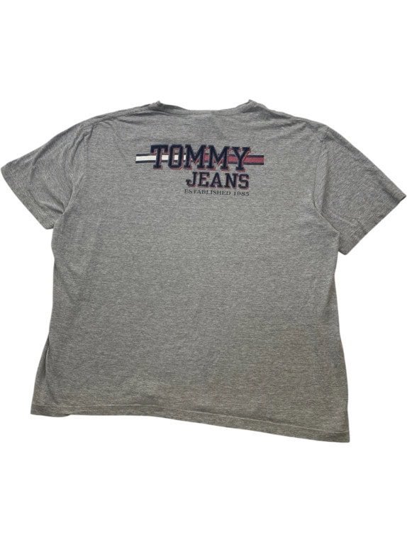 TOMMY JEANS GRAPHIC TEE ΜΕΛΑΝΖΕ ΓΚΡΙ ΑΝΤΡΙΚΟ PRE OWNED XL