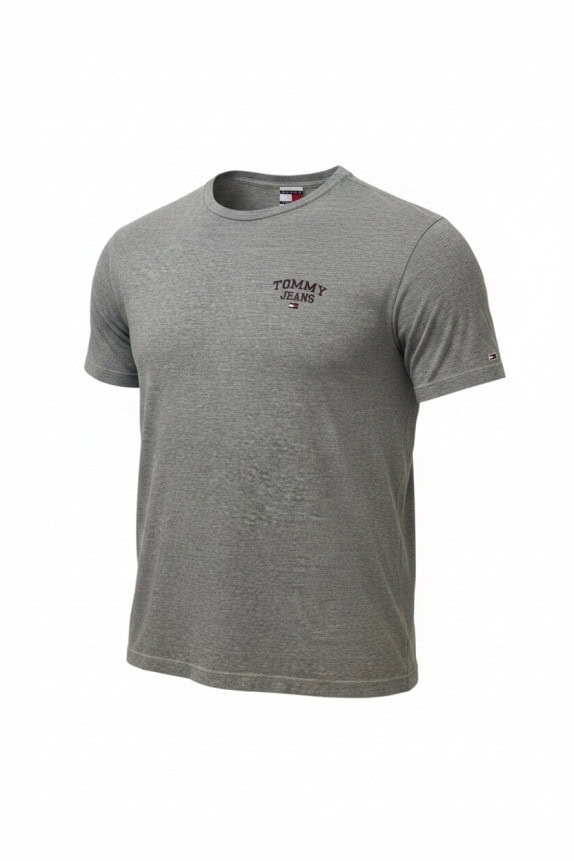TOMMY JEANS GRAPHIC TEE HEATHER GREY MEN PRE OWNED XL