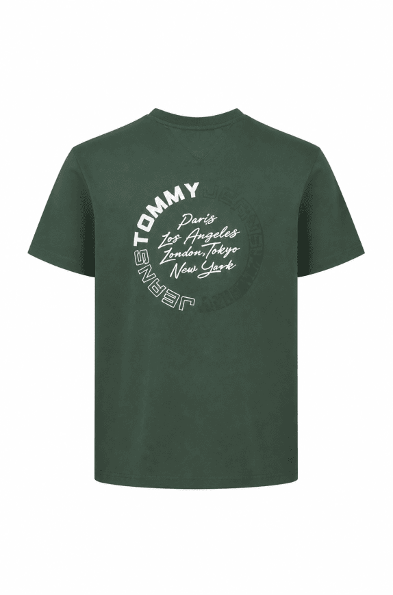 TOMMY JEANS GRAPHIC TEE ΠΡΑΣΙΝΟ ΑΝΤΡΙΚΟ PRE OWNED M