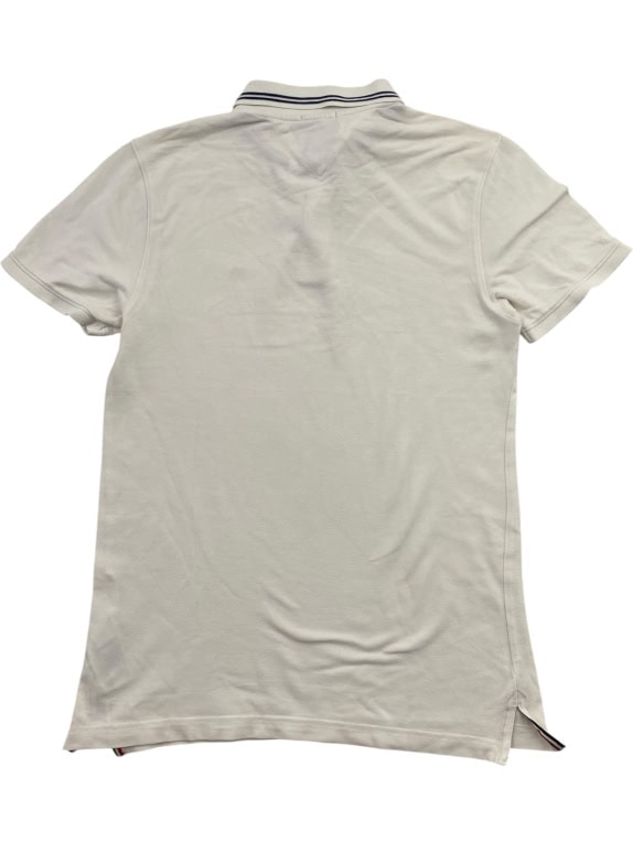 TOMMY JEANS Μπλούζα Polo Slim Fit Λογότυπο Λευκή Ανδρική S