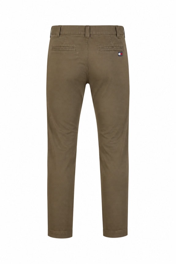 TOMMY JEANS ΠΑΝΤΕΛΟΝΙ CHINO MINIMAL OLIVE ΑΝΤΡΙΚΟ PRE OWNED L