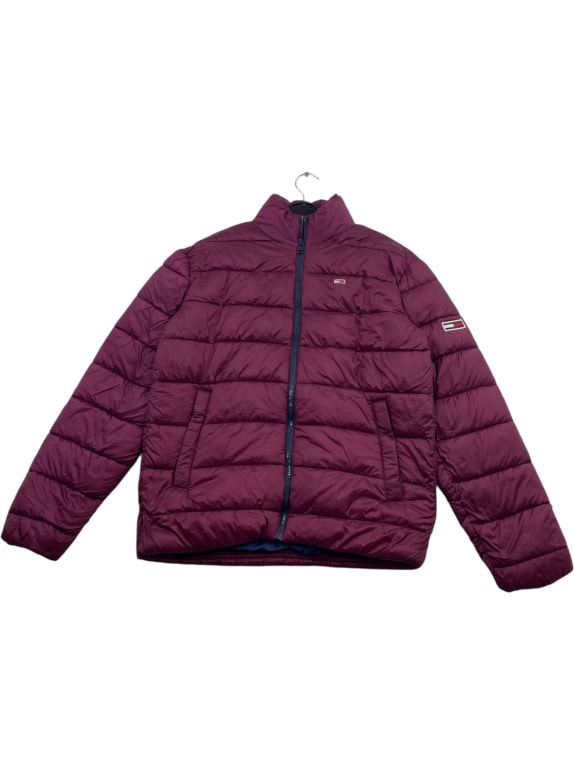 TOMMY JEANS Puffer Jacket Casual Logo Μπορντό Unisex M