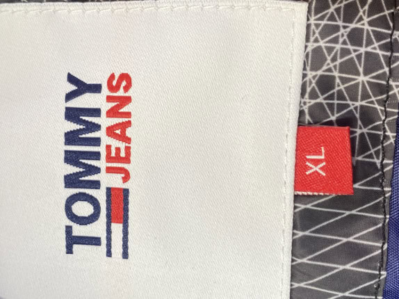 TOMMY JEANS GIACCA PUFFER  GRIGIO UOMO PRE OWNED XL