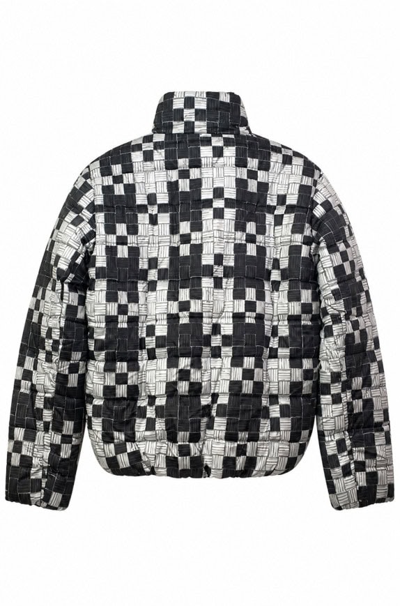 TOMMY JEANS PUFFER JACKET STREETWEAR ΜΑΥΡΟ ΓΚΡΙ ΑΝΤΡΙΚΟ PRE OWNED XL