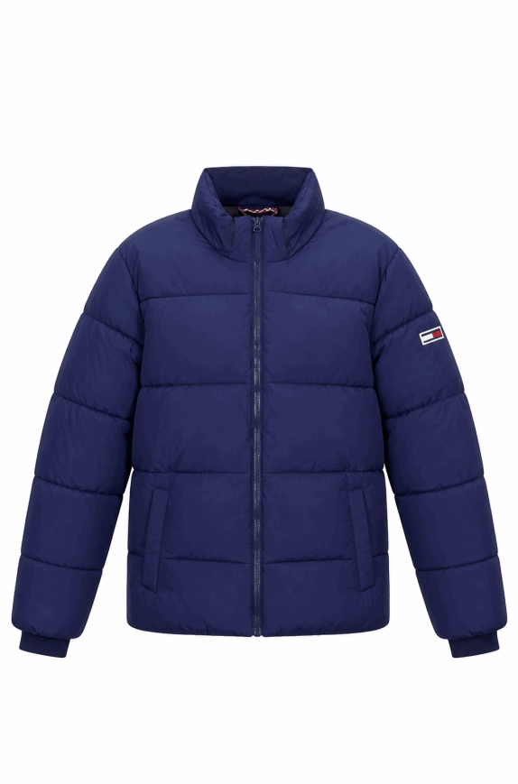 TOMMY JEANS PUFFER JACKET STREETWEAR NAVY ΑΝΤΡΙΚΟ PRE OWNED S