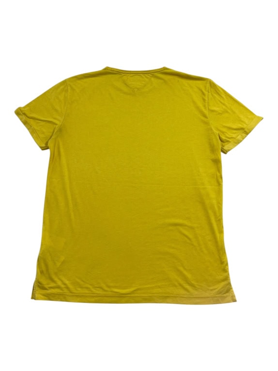 TOMMY JEANS T-Shirt CASUAL Με Κεντητό Λογότυπο ΚΙΤΡΙΝΟ MEΛΑΝΖΕ ΑΝΔΡΙΚΟ L