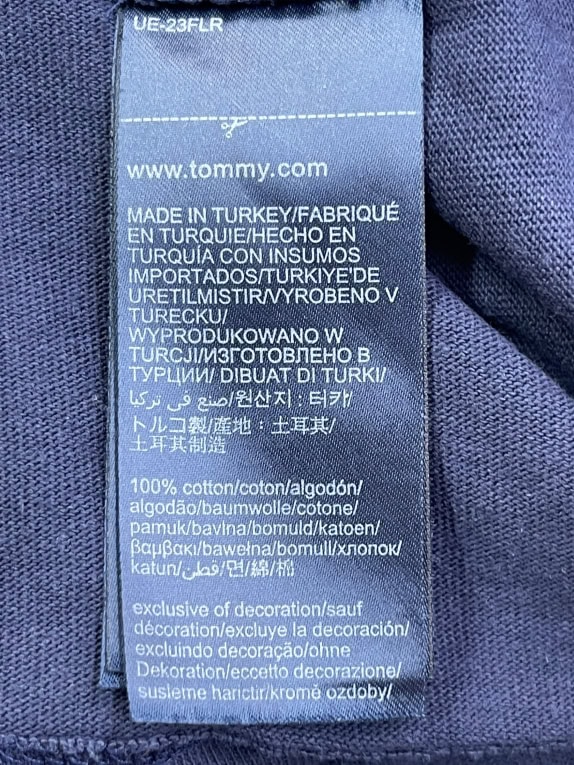 Tommy Jeans T-Shirt Μπλε με Logo Print Size S