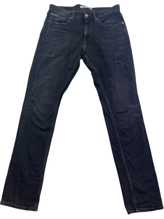 TOMMY JEANS ΤΖΙΝ ΠΑΝΤΕΛΟΝΙ DISTRESSED FADED BLACK ΑΝΤΡΙΚΟ PRE OWNED M