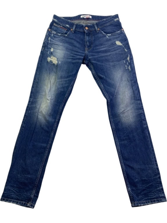 TOMMY JEANS ΤΖΙΝ ΠΑΝΤΕΛΟΝΙ DISTRESSED WASHED BLUE ΑΝΤΡΙΚΟ PRE OWNED M
