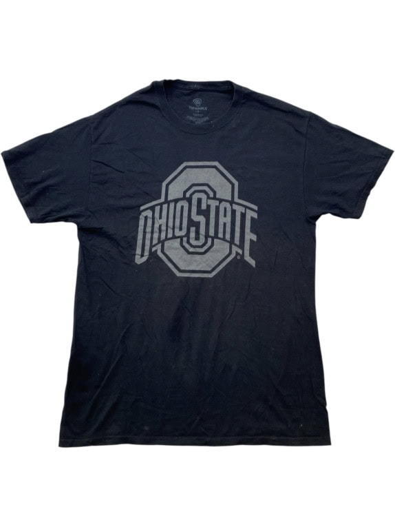 TOP OF THE WORLD GRAPHIC TEE COLLEGIATE BLACK UNISEX PRE OWNED M