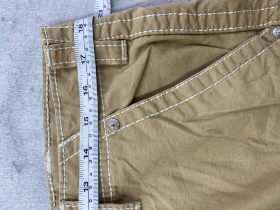 TRUE RELIGION BERMUDA CARGO UTILITY BEIGE ΑΝΤΡΙΚΟ PRE OWNED L