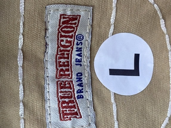 TRUE RELIGION BERMUDA CARGO UTILITY BEIGE ΑΝΤΡΙΚΟ PRE OWNED L