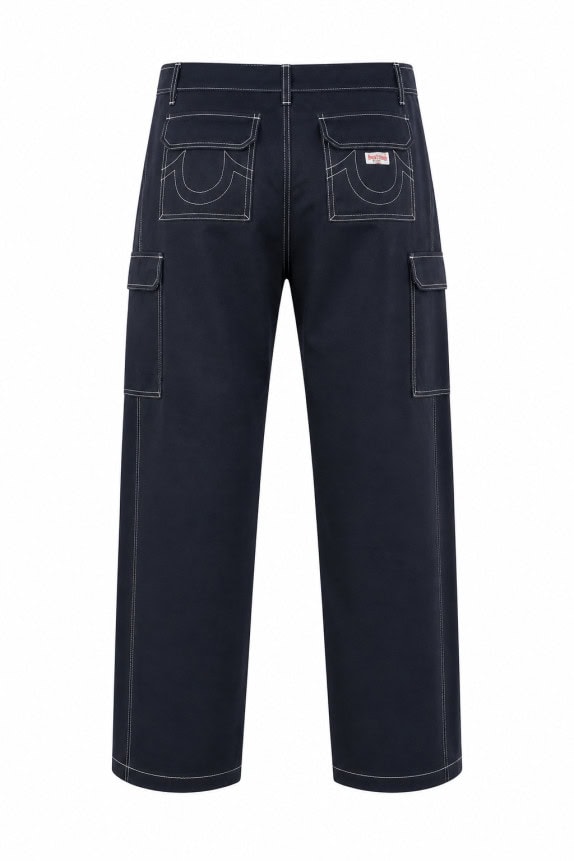 TRUE RELIGION CARGO ΠΑΝΤΕΛΟΝΙ WORKWEAR ΜΑΥΡΟ ΑΝΤΡΙΚΟ PRE OWNED XL