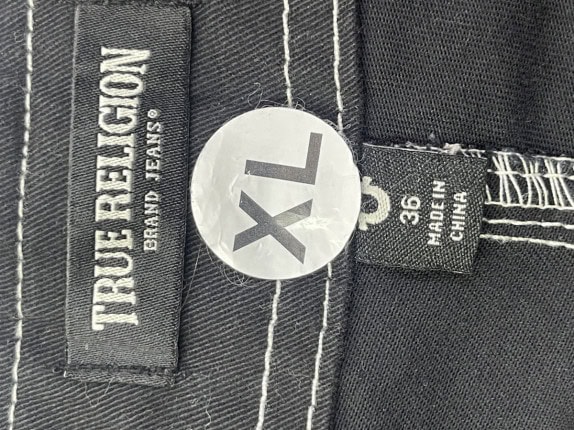 TRUE RELIGION CARGO ΠΑΝΤΕΛΟΝΙ WORKWEAR ΜΑΥΡΟ ΑΝΤΡΙΚΟ PRE OWNED XL
