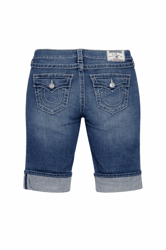 TRUE RELIGION SHORTS DENIM VINTAGE BLU UOMO PRE OWNED M