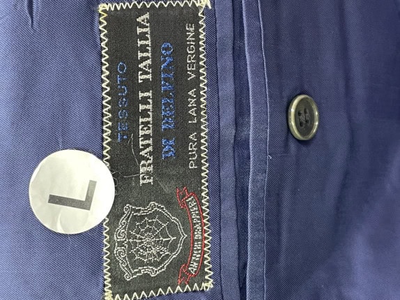 90s FRATELLI TALLIA SET CLASSIC BLUE MEN PRE OWNED L
