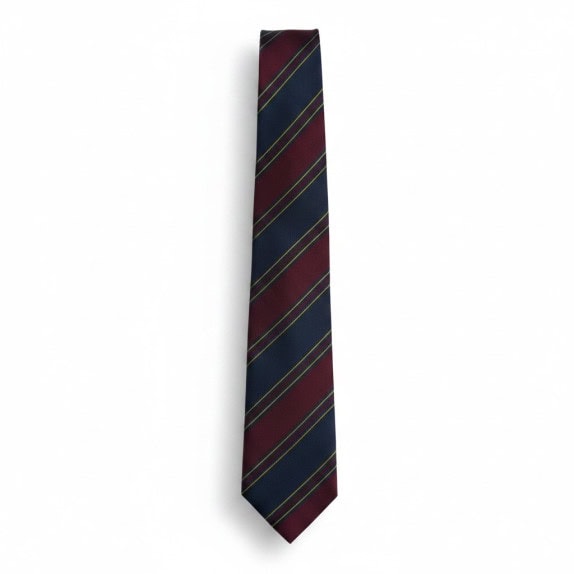 TRUSSARDI ΓΡΑΒΑΤΑ CLASSIC ΡΙΓΕ NAVY ΜΠΟΡΝΤΟ ΑΝΤΡΙΚΟ PRE OWNED